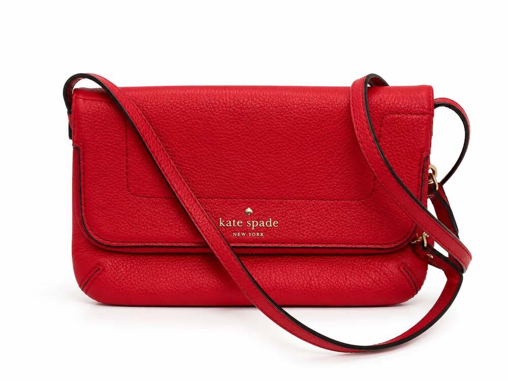 Kate Spade New York Mariana Mansfield Pebbled Leather Foldover Crossbody Bag